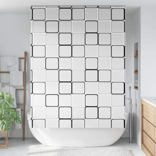 Rullgardin för dusch 150x240 cm tyg bredd 146 cm