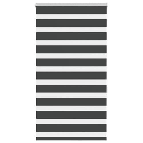 Rullgardin zebra svart 75x150 cm tyg bredd 70,9 cm polyester