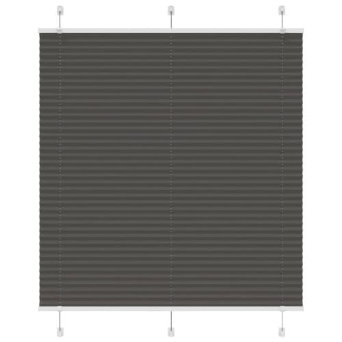 Plisserad persienn svart 120x150 cm tyg bredd 119,4cm polyester