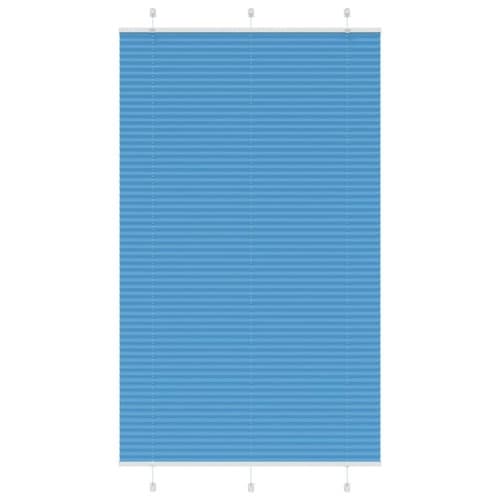 Plisserad persienn blå 120x200 cm tyg bredd 119,4cm polyester
