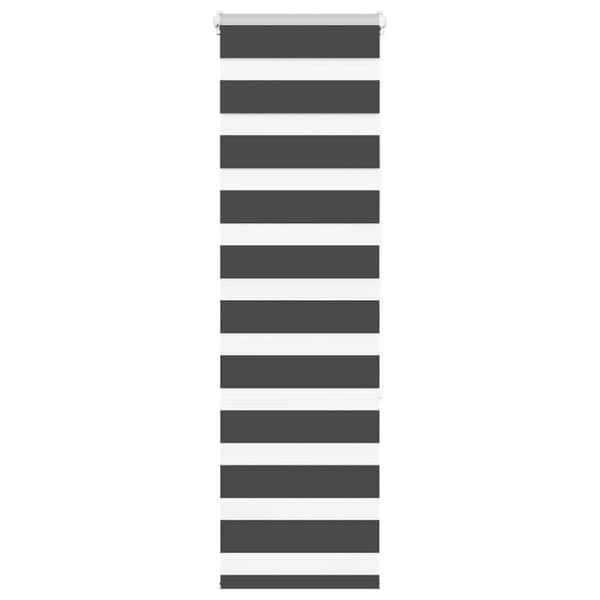 Rullgardin zebra svart 40x150 cm tyg bredd 35,9 cm polyester