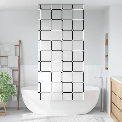 Rullgardin för dusch 110x240 cm tyg bredd 106 cm