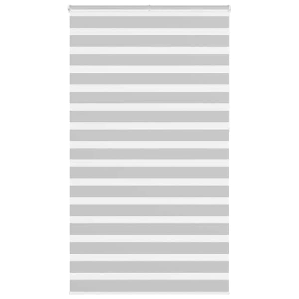 Rullgardin zebra ljusgrå 125x230 cm tyg bredd 120,9cm polyester
