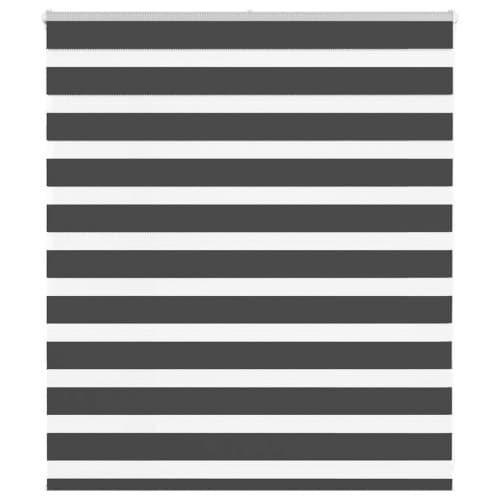 Zebra rullgardin svart 135x100 cm tyg bredd 130,9 cm polyester