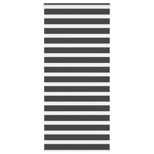 Rullgardin zebra svart 100x230 cm tyg bredd 95,9 cm polyester