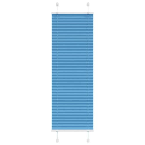Plisserad persienn blå 40x150 cm tyg bredd 39,4cm polyester