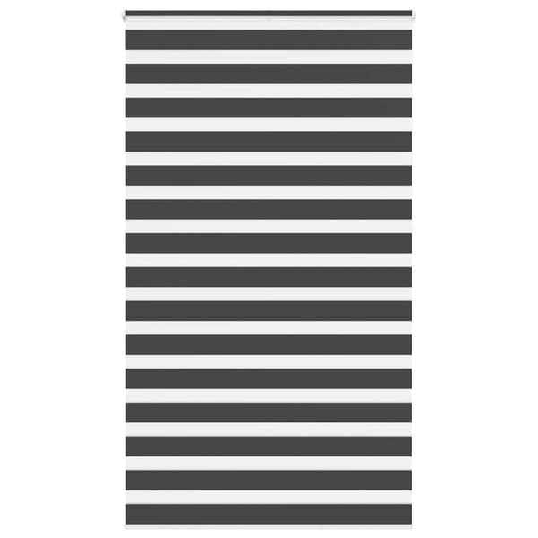 Rullgardin zebra svart 135x230 cm tyg bredd 130,9 cm polyester