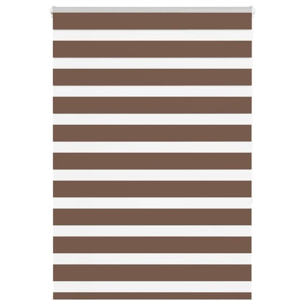 Rullgardin zebra brun 115x150 cm tyg bredd 110,9 cm polyester