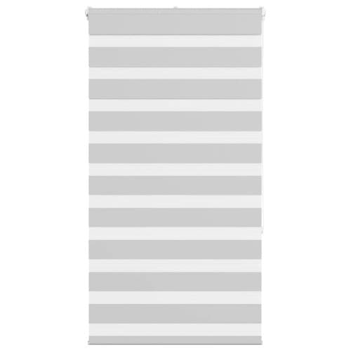 Rullgardin zebra ljusgrå 90x150 cm tyg bredd 85,9 cm polyester