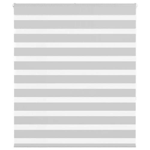 Rullgardin zebra ljusgrå 135x150 cm tyg bredd 130,9cm polyester