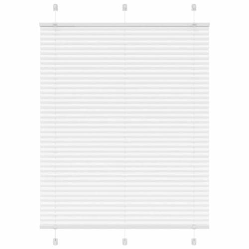 Plisserad persienn vit 105x100 cm tyg bredd 104,4cm polyester