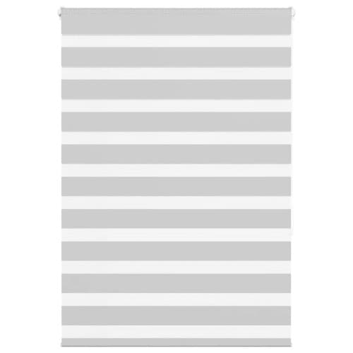 Rullgardin zebra ljusgrå 115x150 cm tyg bredd 110,9cm polyester