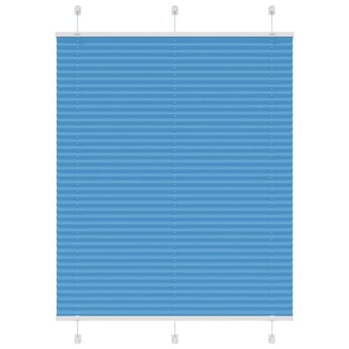 Plisserad persienn blå 110x100 cm tyg bredd 109,4cm polyester