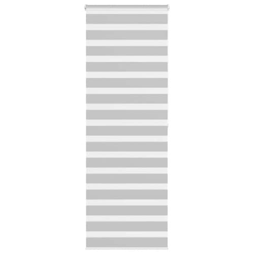 Rullgardin zebra ljusgrå 75x200 cm tyg bredd 70,9 cm polyester