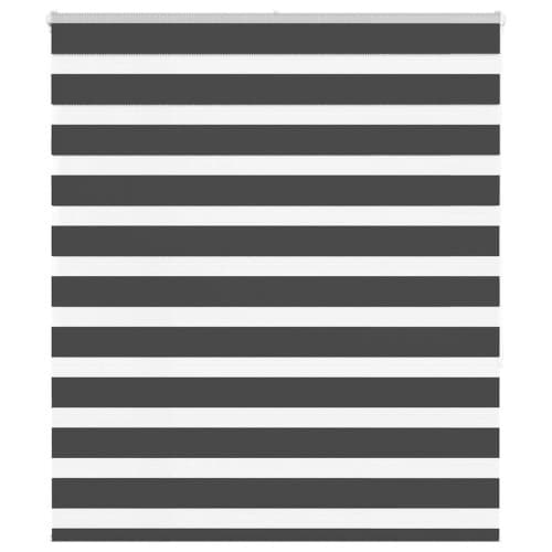 Rullgardin zebra svart 135x150 cm tyg bredd 130,9cm polyester