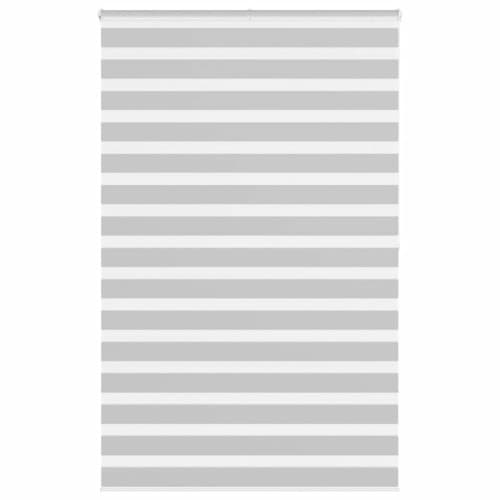 Rullgardin zebra ljusgrå 140x200 cm tyg bredd 135,9cm polyester