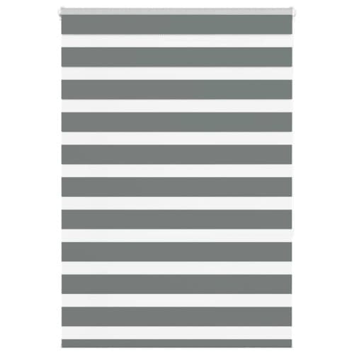 Rullgardin zebra mörkgrå 105x150 cm tyg bredd 100,9cm polyester