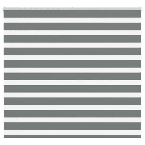 Rullgardin zebra mörkgrå 155x100 cm tyg bredd 150,9cm polyester