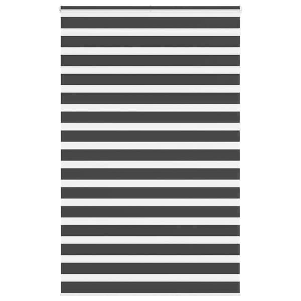 Rullgardin zebra svart 140x230 cm tyg bredd 135,9 cm polyester