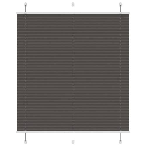 Plisserad persienn svart 120x100 cm tyg bredd 119,4cm polyester