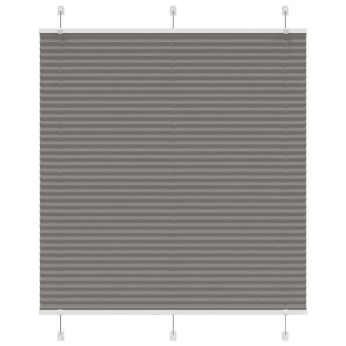 Plisserad persienn antracit 120x150 cm tyg bredd 119,4 cm