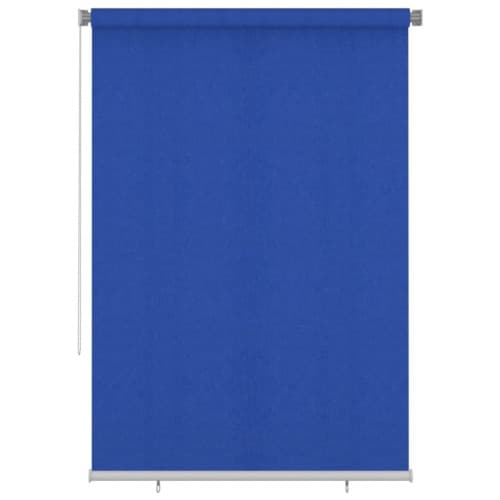 Rullgardin utomhus 160x230 cm blå HDPE