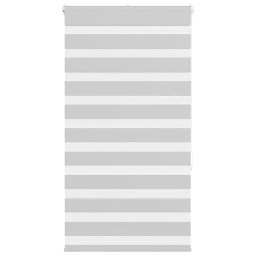 Rullgardin zebra ljusgrå 85x150 cm tyg bredd 80,9 cm polyester
