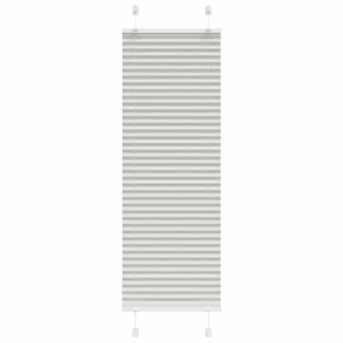 Plisserad persienn ljusgrå 50x150cm tyg bredd 49,4cm polyester
