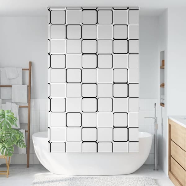 Rullgardin för dusch 130x240 cm tyg bredd 126 cm