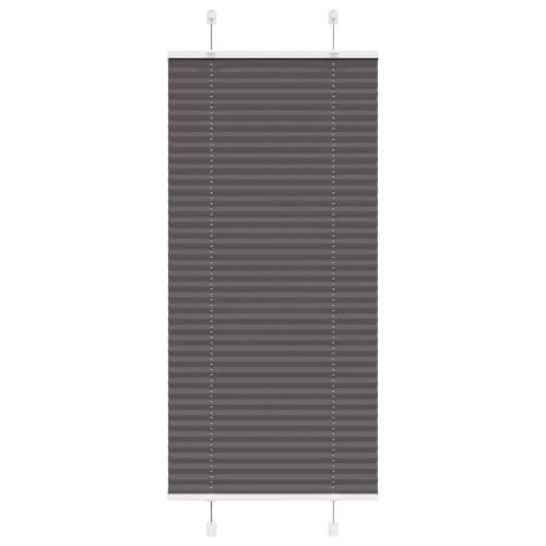 Plisserad persienn svart 60x100cm tyg bredd 59,4cm polyester