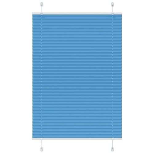 Plisserad persienn blå 100x150 cm tyg bredd 99,4 cm polyester