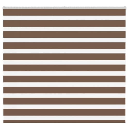 Rullgardin zebra brun 155x150 cm tyg bredd 150,9 cm polyester