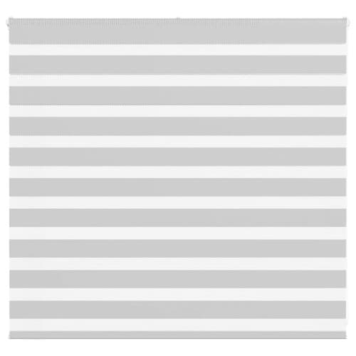 Rullgardin zebra ljusgrå 165x100 cm tyg bredd 160,9cm polyester