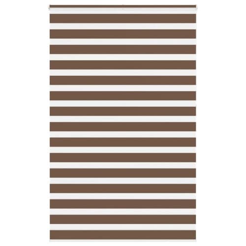 Rullgardin zebra brun 145x230 cm tyg bredd 140,9 cm polyester
