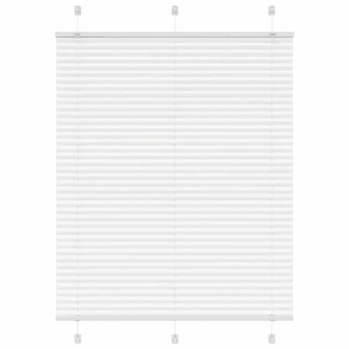 Plisserad persienn vit 110x100 cm tyg bredd 109,4cm polyester