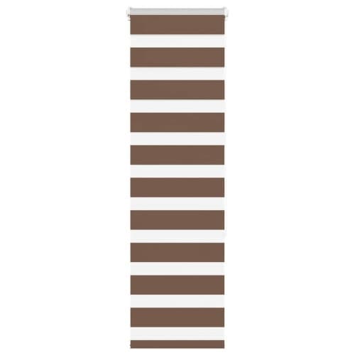 Rullgardin zebra brun 40x150 cm tyg bredd 35,9 cm polyester