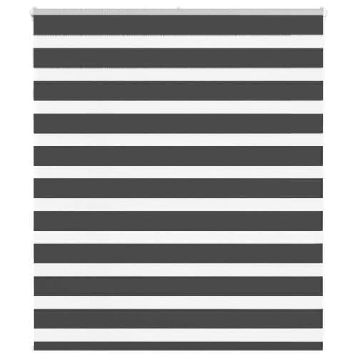 Rullgardin zebra svart 120x100 cm tyg bredd 115,9cm polyester