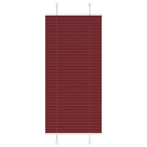 Plisserad persienn Bordeaux röd 60x150 cm tyg bredd 59,4 cm