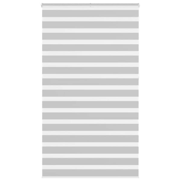 Rullgardin zebra ljusgrå 130x230 cm tyg bredd 125,9cm polyester