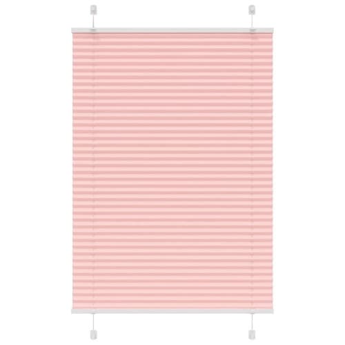 Plisserad persienn rosa 95x150 cm tyg bredd 94,4 cm polyester