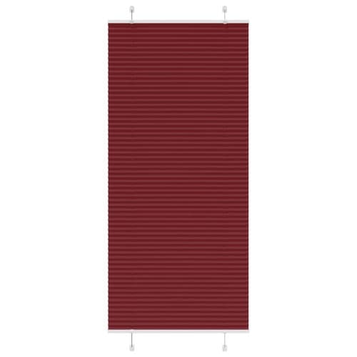Plisserad persienn Bordeaux röd 95x200 cm tyg bredd 94,4 cm