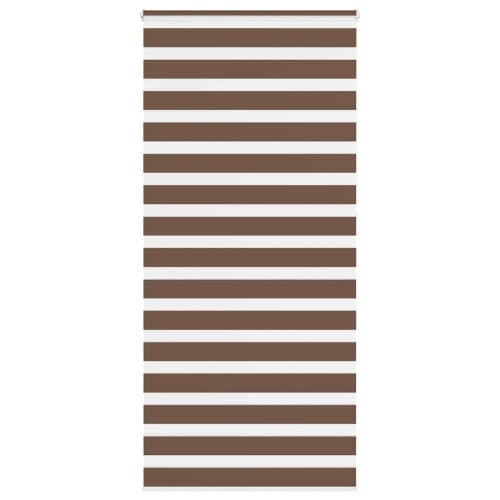 Rullgardin zebra brun 105x230 cm tyg bredd 100,9 cm polyester