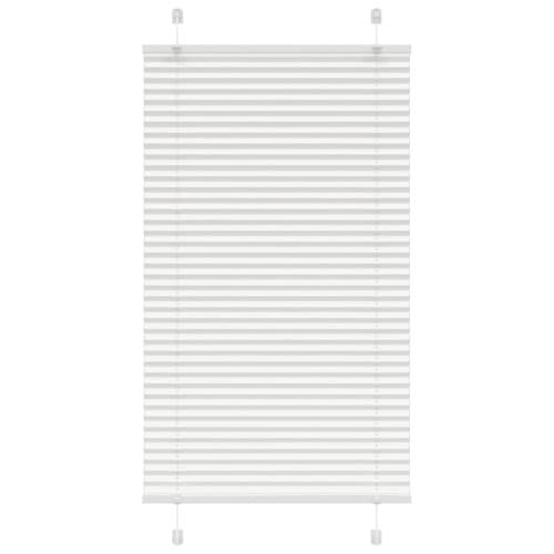 Plisserad persienn vit 70x100 cm tyg bredd 69,4 cm polyester