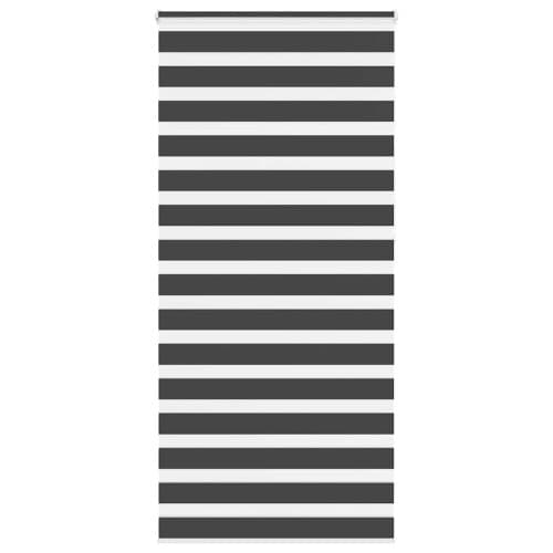 Rullgardin zebra svart 95x230 cm tyg bredd 90,9 cm polyester