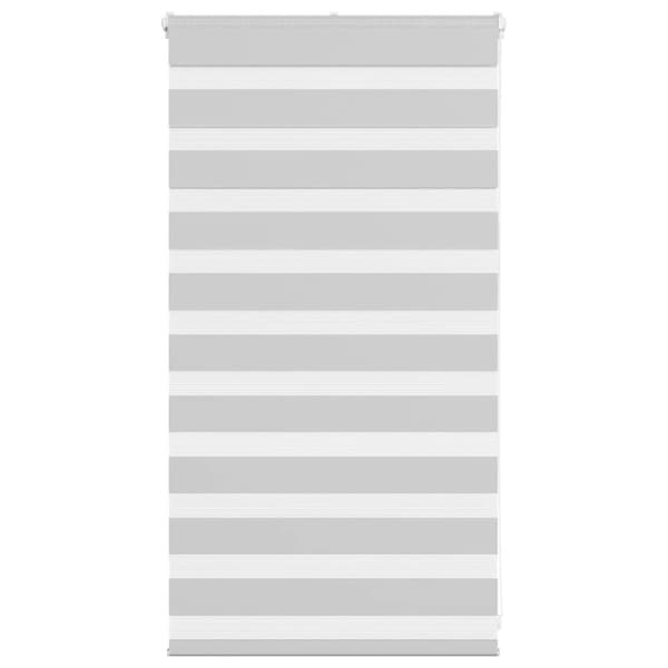 Rullgardin zebra ljusgrå 70x100 cm tyg bredd 65,9 cm polyester