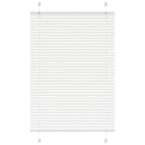 Plisserad persienn vit 90x150 cm tyg bredd 89,4 cm polyester