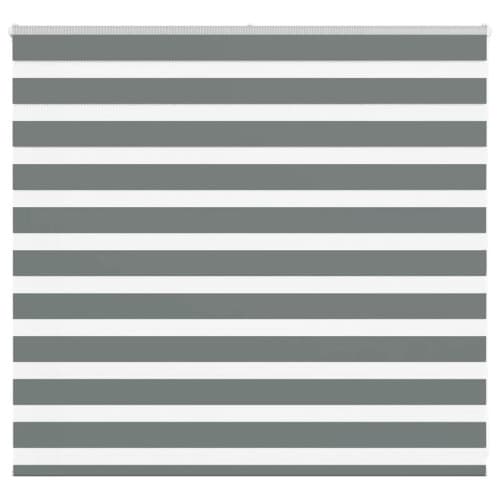 Rullgardin zebra mörkgrå 160x100 cm tyg bredd 155,9cm polyester