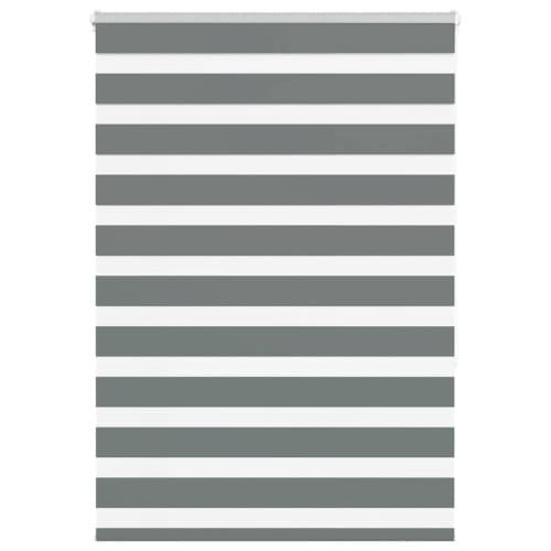 Rullgardin zebra mörkgrå 95x150 cm tyg bredd 90,9 cm polyester