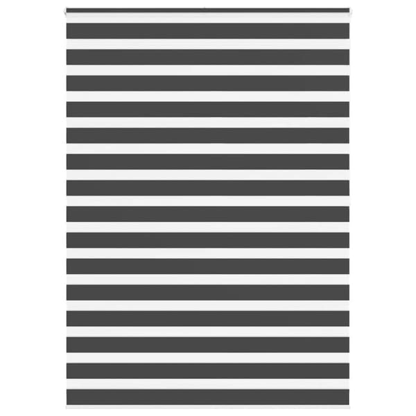 Rullgardin zebra svart 155x200 cm tyg bredd 150,9 cm polyester