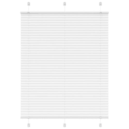 Plisserad persienn vit 110x150 cm tyg bredd 109,4cm polyester